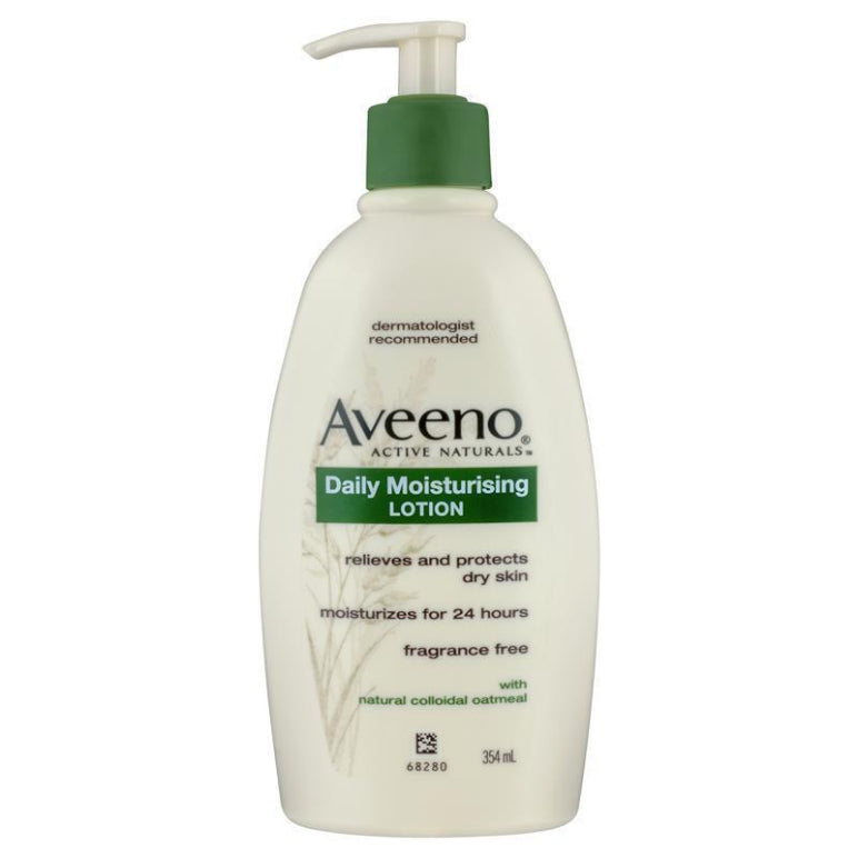 Aveeno Daily Moisturising Fragrance Free Body Lotion 354mL front image on Livehealthy HK imported from Australia