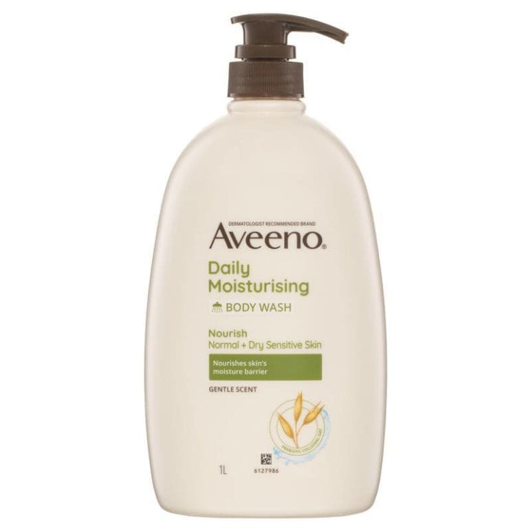 Aveeno Daily Moisturising Lightly Fragranced Body Wash 1L front image on Livehealthy HK imported from Australia