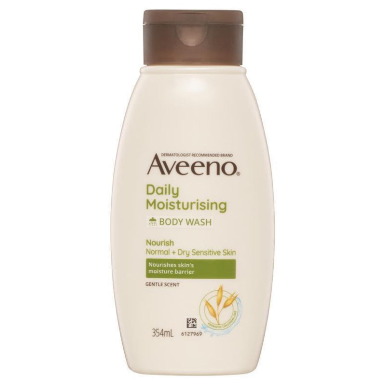 Aveeno Daily Moisturising Lightly Scented Body Wash 354mL front image on Livehealthy HK imported from Australia