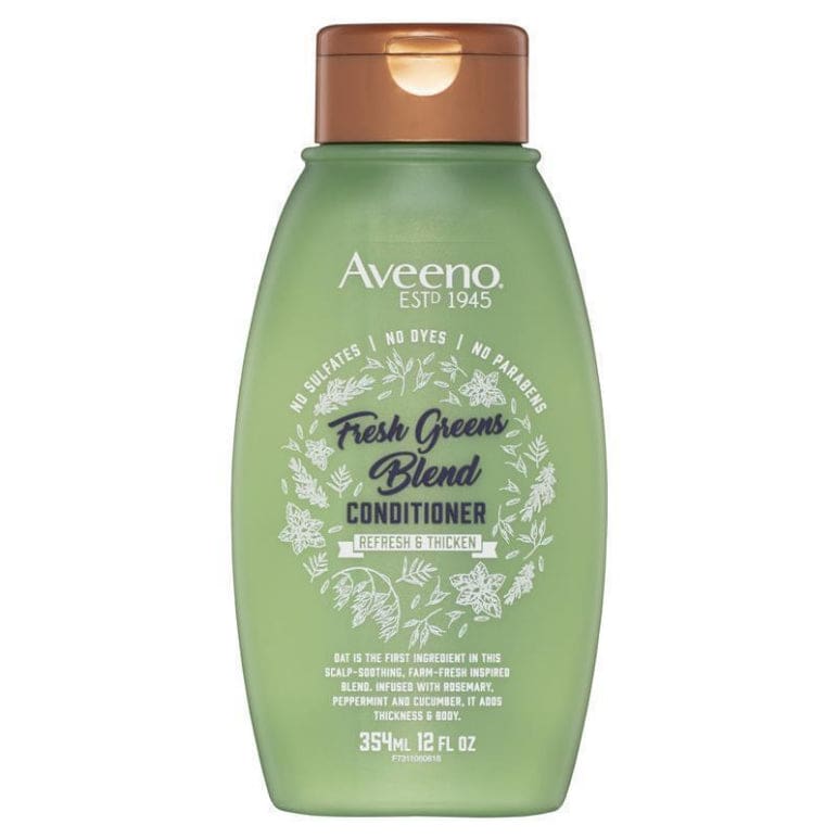 Aveeno Refresh & Thicken Fresh Greens Blend Conditioner For Scalp Soothing & Gentle Cleansing 354mL front image on Livehealthy HK imported from Australia