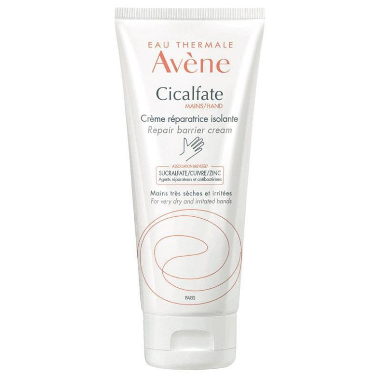 Avene Cicalfate Hand Repair Barrier Cream 100ml - Hand cream for Sensitive skin front image on Livehealthy HK imported from Australia