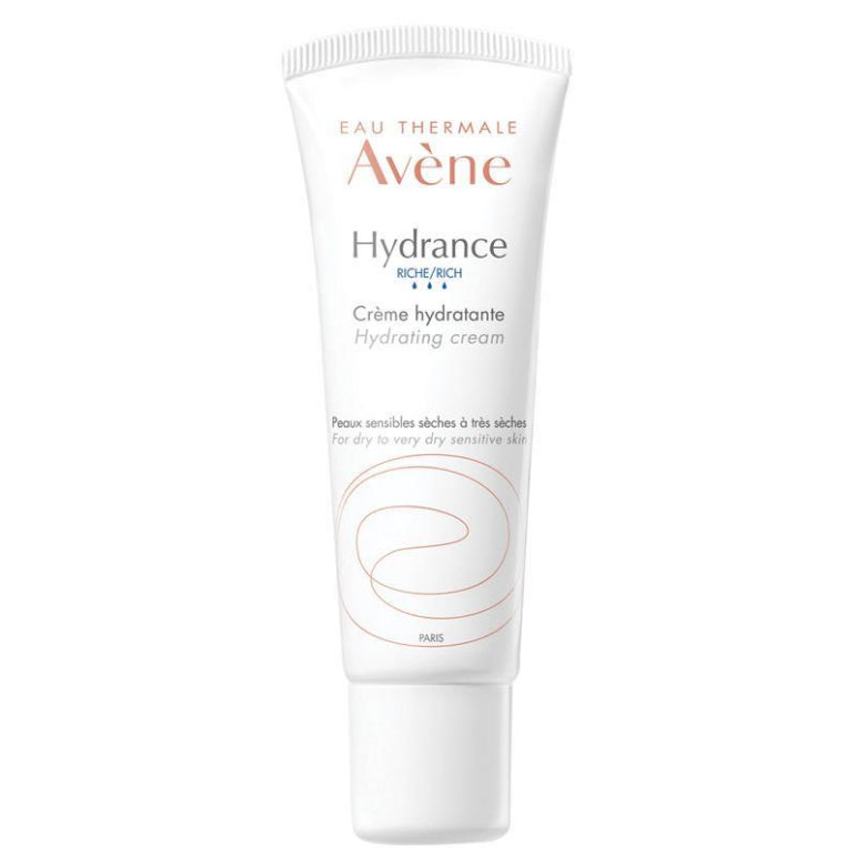 Avene Hydrance Rich Hydrating Cream 40ml - Moisturiser for dehydrated skin front image on Livehealthy HK imported from Australia