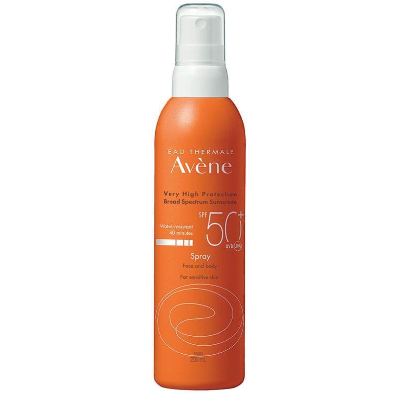 Avene SPF 50+ Sunscreen Spray 200ml front image on Livehealthy HK imported from Australia