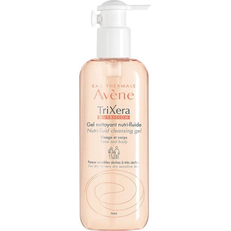 Avene TriXera Nutrition Nutri-fluid Cleanser 400ml - Cleanser for Dry skin front image on Livehealthy HK imported from Australia