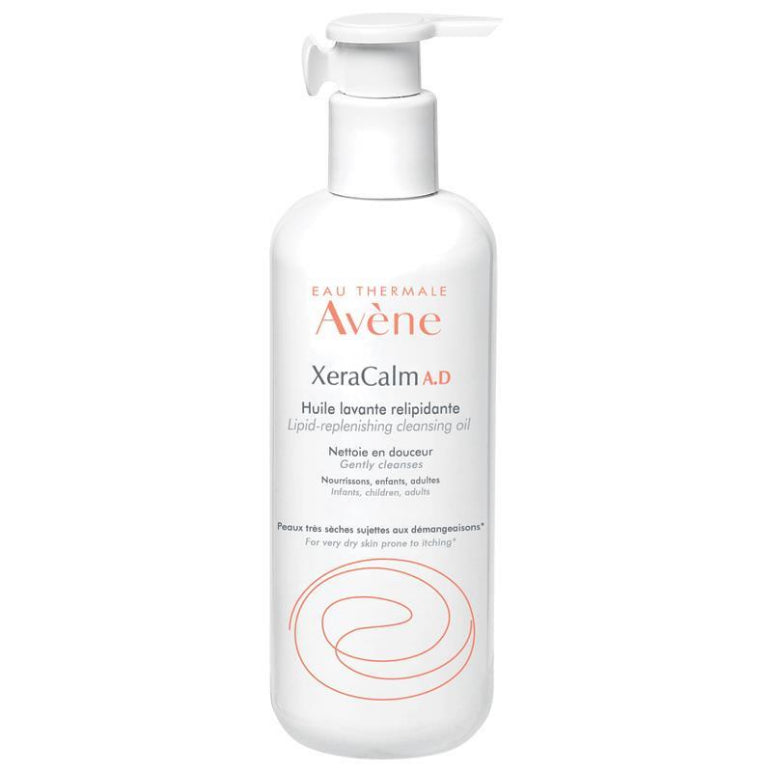Avene XeraCalm A.D Cleansing Oil 400ml - Cleanser for eczema-prone skin front image on Livehealthy HK imported from Australia