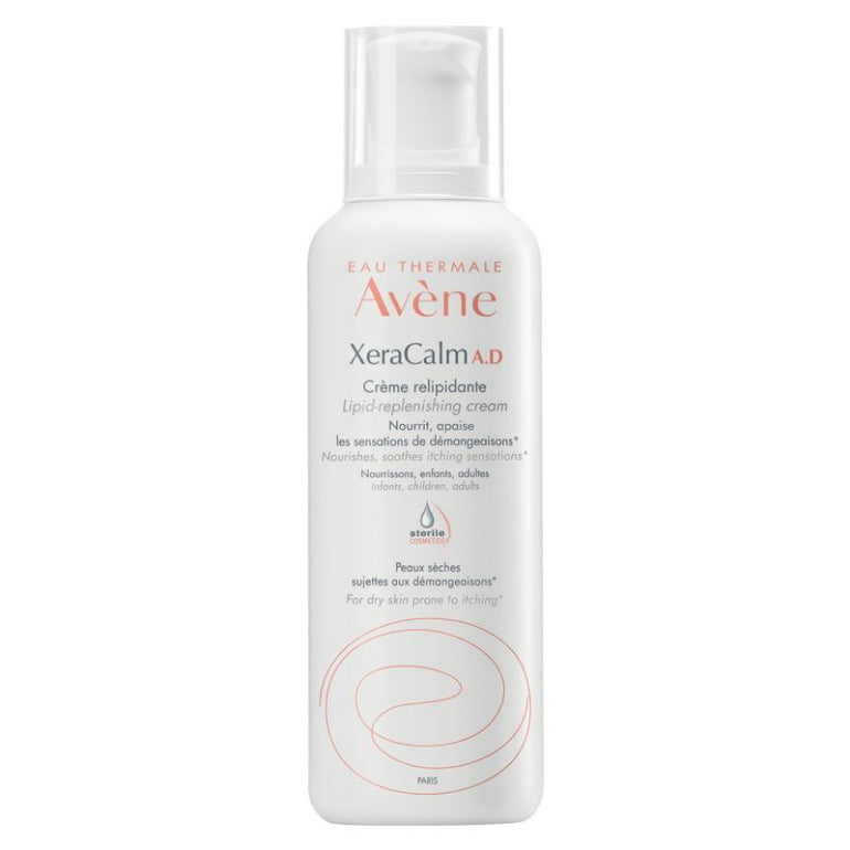 Avene XeraCalm A.D Lipid-Replenishing Cream 400ml front image on Livehealthy HK imported from Australia