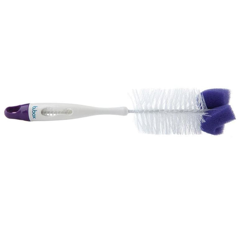 b.box 2 in 1 Brush and Teat Cleaner Plum front image on Livehealthy HK imported from Australia
