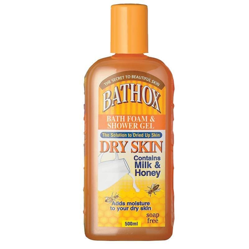 Bathox Shower Gel 500ml Milk & Honey front image on Livehealthy HK imported from Australia