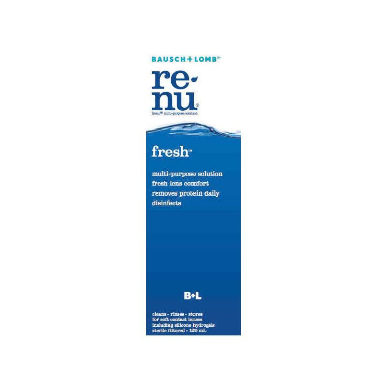 Bausch & Lomb Renu Fresh Multi Purpose Solution 120ml front image on Livehealthy HK imported from Australia