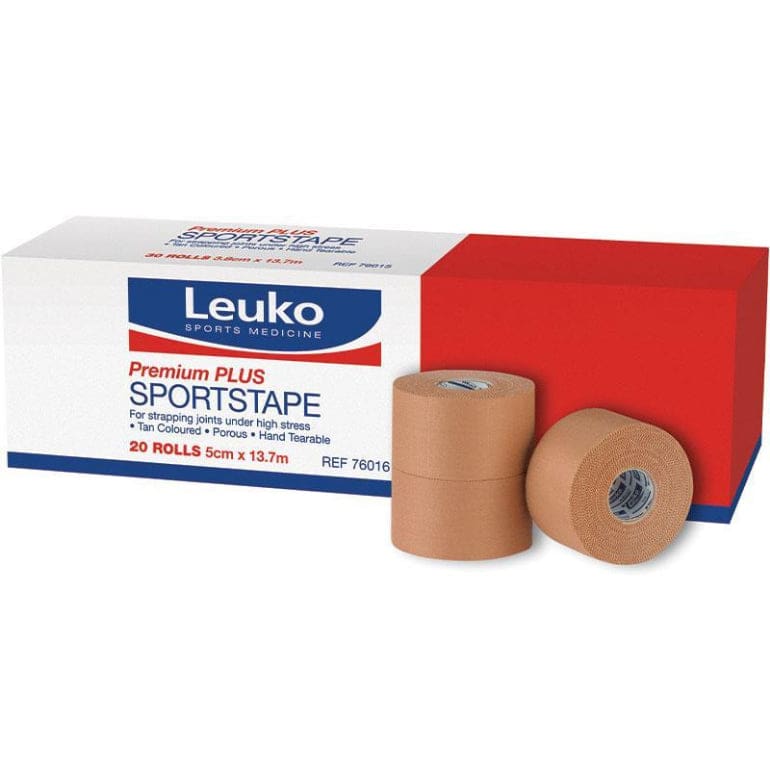 BDF Leuko Sportstape Premium Plus Flesh 5cm x 13.7m Unpackaged front image on Livehealthy HK imported from Australia