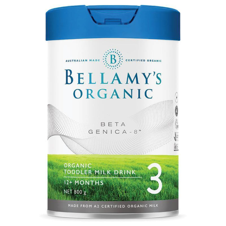 Bellamy's Beta Genica-8 Step 3 Toddler Milk Drink 800g front image on Livehealthy HK imported from Australia