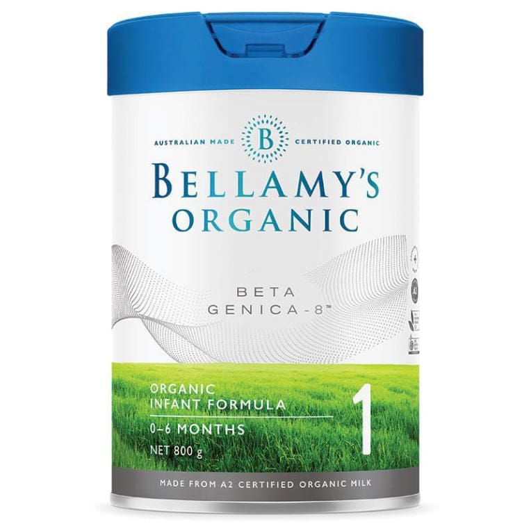 Bellamy's Beta Genica-8 Step 1 Infant Formula 800g front image on Livehealthy HK imported from Australia