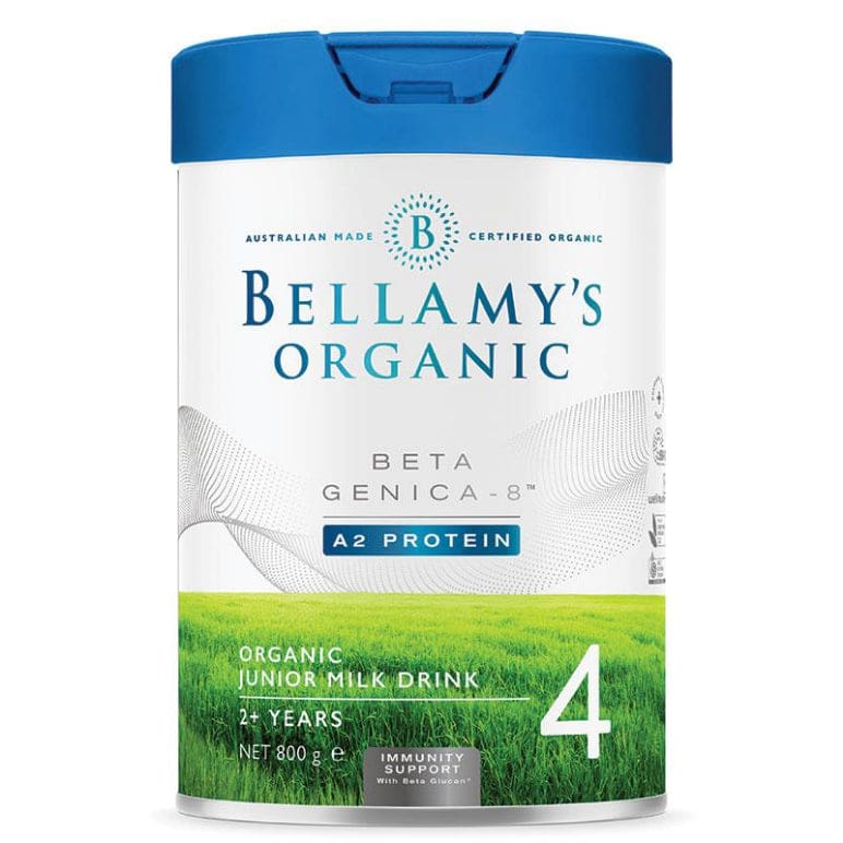 Bellamys Beta Genica-8 Step 4 Junior Milk Drink 800g front image on Livehealthy HK imported from Australia