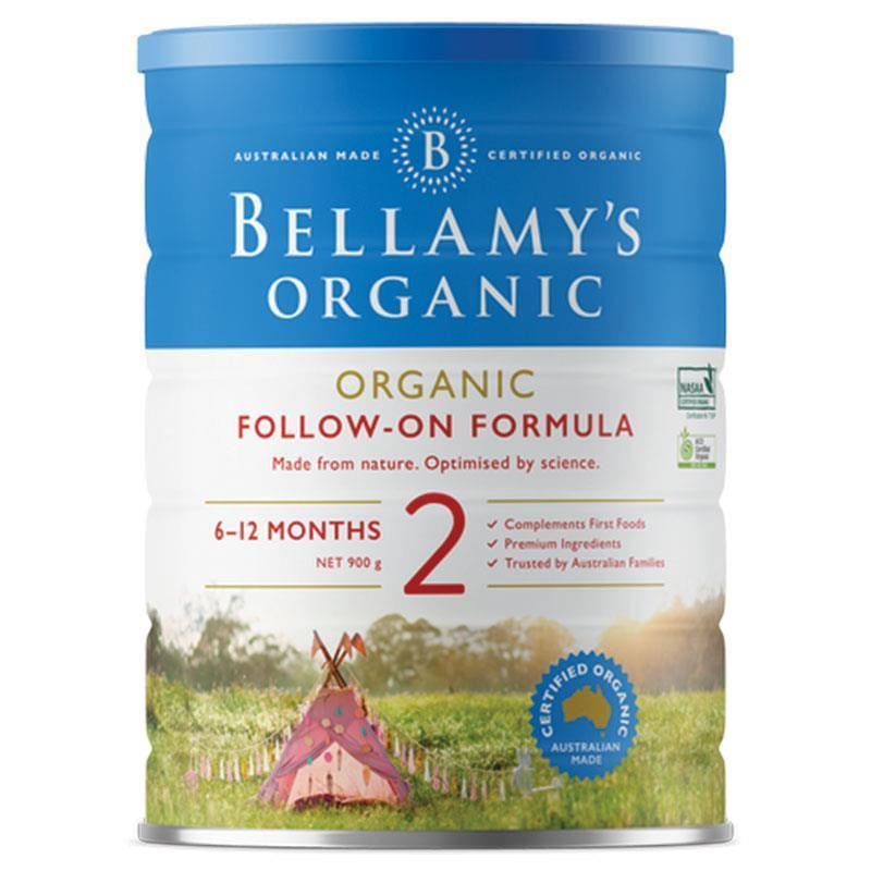 Bellamy's Organic Follow On Formula Step 2 900g front image on Livehealthy HK imported from Australia