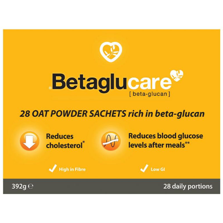 Betaglucare Oat Powder 28 x 14g front image on Livehealthy HK imported from Australia