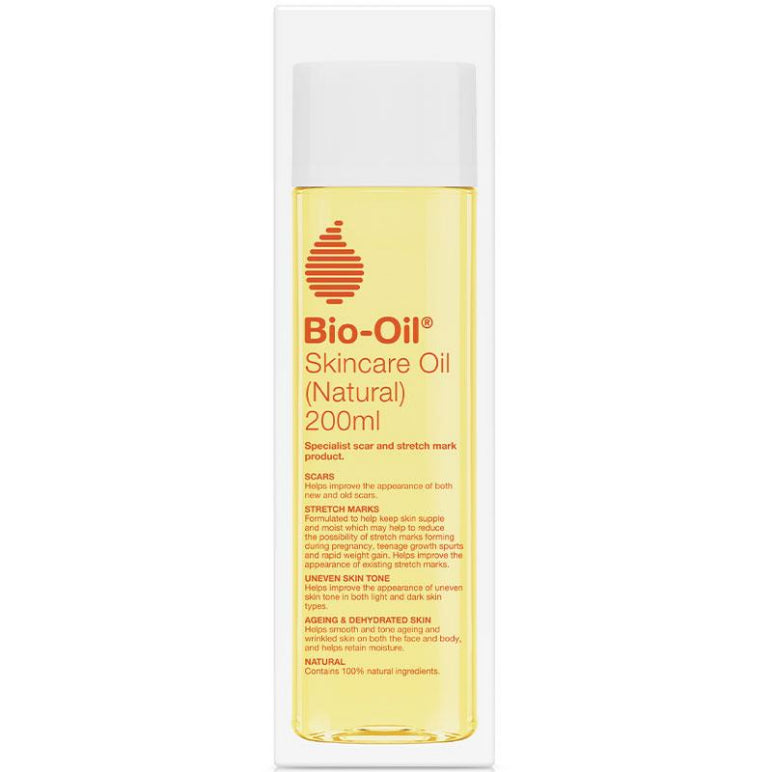 Bio Oil Skincare Oil Natural 200ml front image on Livehealthy HK imported from Australia