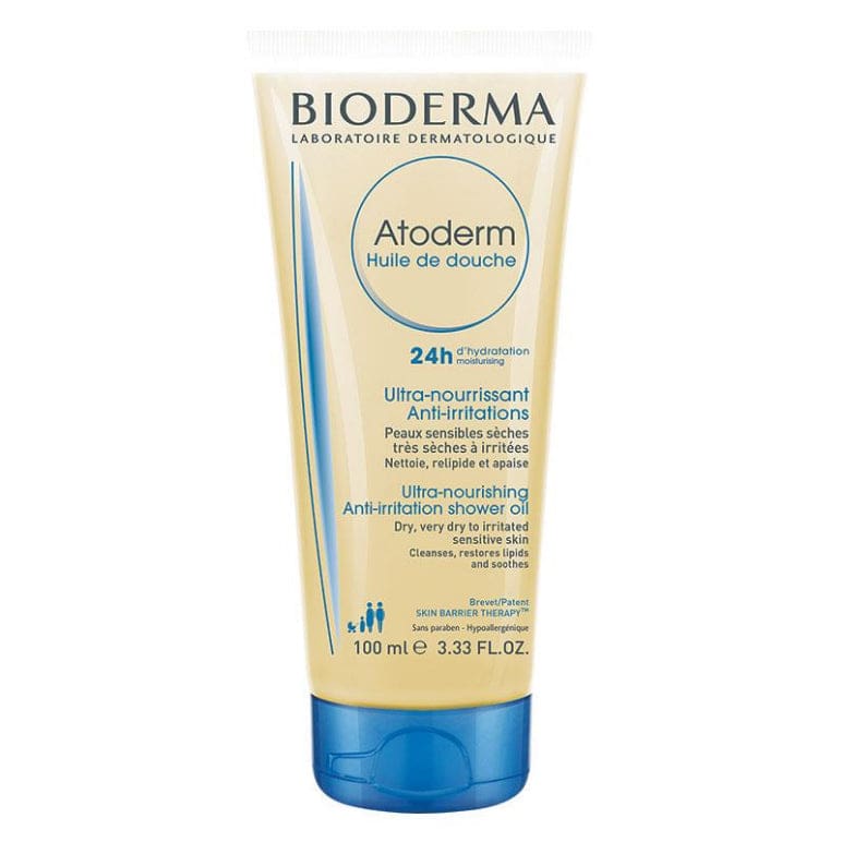 Bioderma Atoderm Shower Oil 100ml front image on Livehealthy HK imported from Australia