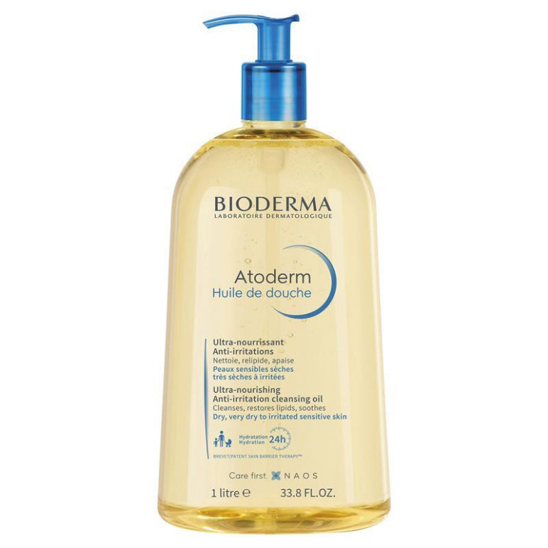 Bioderma Atoderm Shower Oil 1L front image on Livehealthy HK imported from Australia