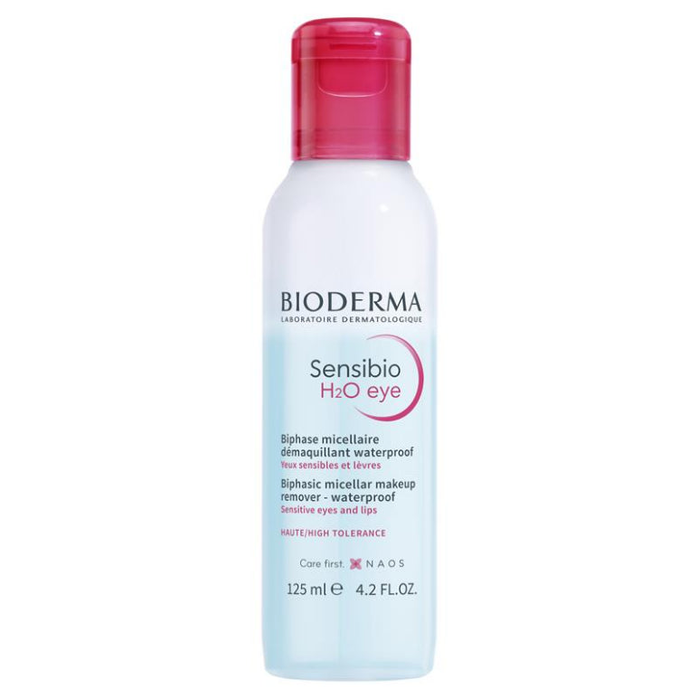 Bioderma Sensibio H2O Eye Biphasic Micellar Waterproof Makeup Remover 125ml front image on Livehealthy HK imported from Australia