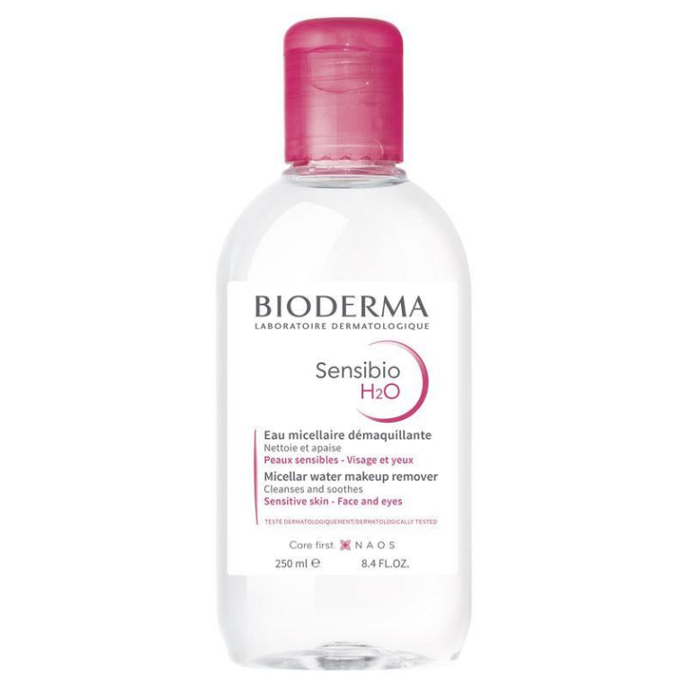 Bioderma Sensibio H2O Soothing Micellar Water Cleanser 250ml front image on Livehealthy HK imported from Australia