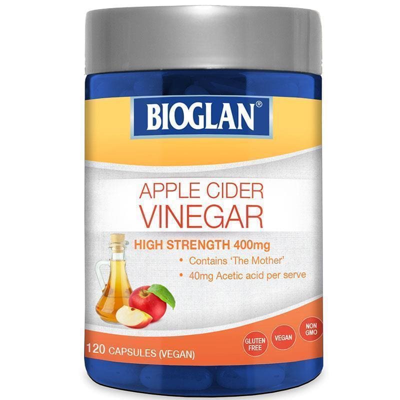 Bioglan Apple Cider Vinegar 120 Capsules front image on Livehealthy HK imported from Australia