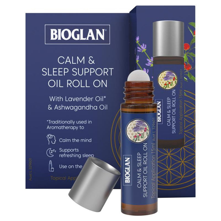 Bioglan Calm & Sleep Roll On 15ml front image on Livehealthy HK imported from Australia