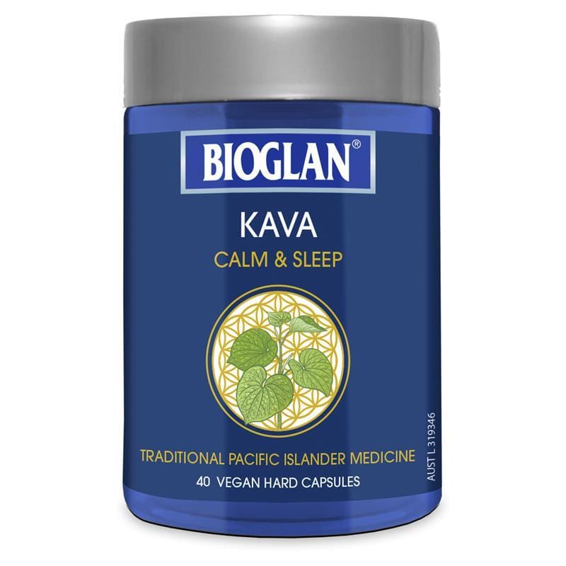 Bioglan Kava 40 Capsules front image on Livehealthy HK imported from Australia