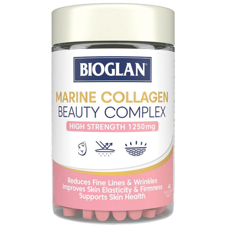 Bioglan Marine Collagen Beauty Complex 60 Tablets front image on Livehealthy HK imported from Australia