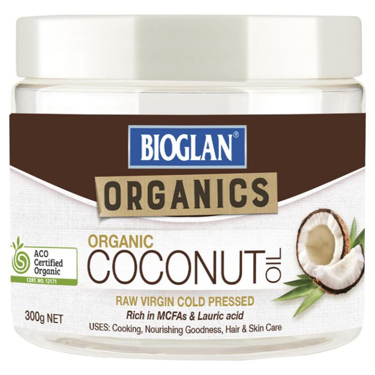 Bioglan Organic Coconut Oil 300g front image on Livehealthy HK imported from Australia