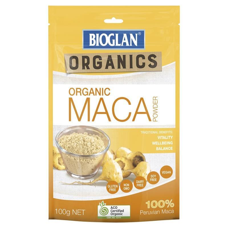Bioglan Organic Maca Powder 100g front image on Livehealthy HK imported from Australia