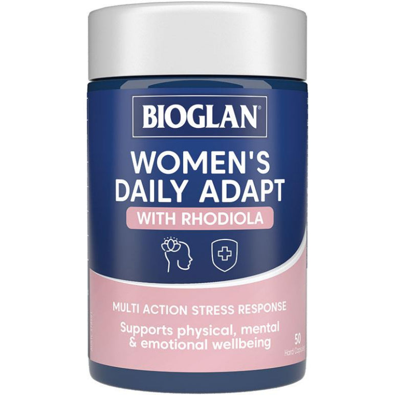 Bioglan Womens Daily Adapt 50 Capsules front image on Livehealthy HK imported from Australia