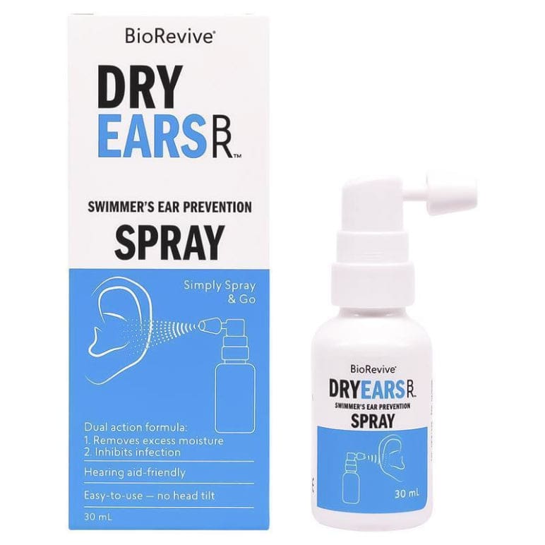 BioRevive DryEars Swimmer's Ear Prevention Spray 30ml front image on Livehealthy HK imported from Australia