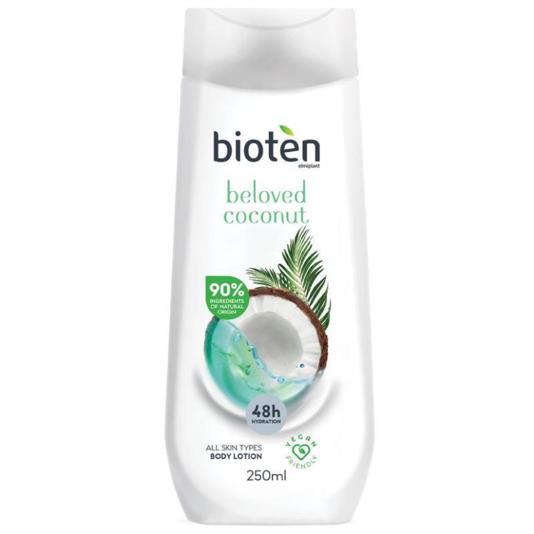 Bioten Body Lotion Beloved Coconut 250ml front image on Livehealthy HK imported from Australia