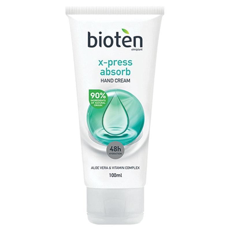 Bioten Hand Cream Xpress Absorb 100ml front image on Livehealthy HK imported from Australia