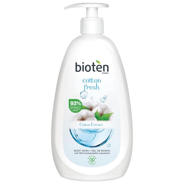 Bioten Shower Cream Cotton Fresh 700ml front image on Livehealthy HK imported from Australia