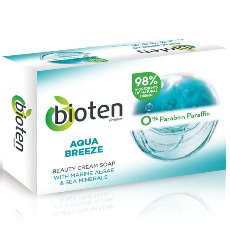 Bioten Soap Bar Aqua Breeze Sea Minerals 100g front image on Livehealthy HK imported from Australia