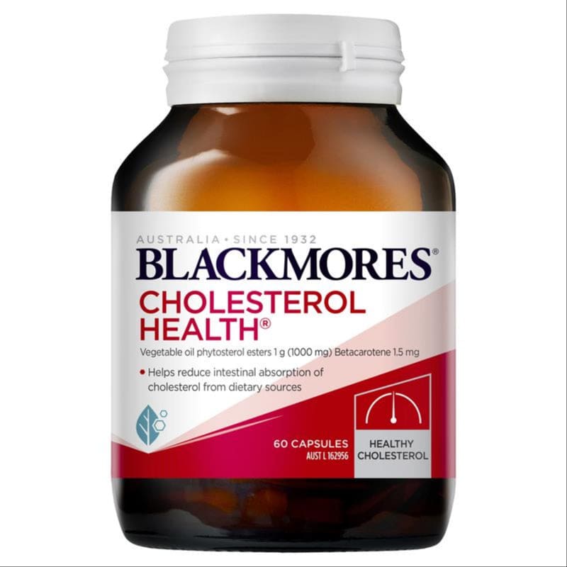 Blackmores Cholesterol Health Vitamin 60 Tablets front image on Livehealthy HK imported from Australia