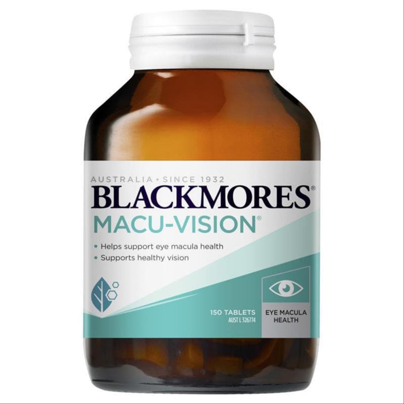 Blackmores Macu Vision Eye Care Vitamin 150 Tablets front image on Livehealthy HK imported from Australia