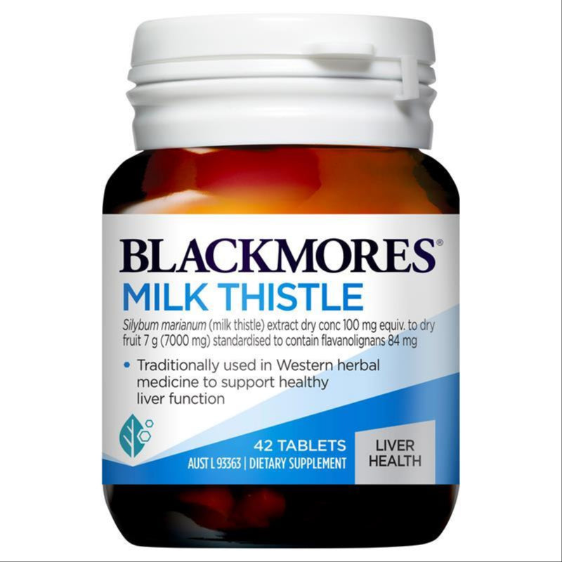 Blackmores Milk Thistle Liver Health 42 Tablets front image on Livehealthy HK imported from Australia