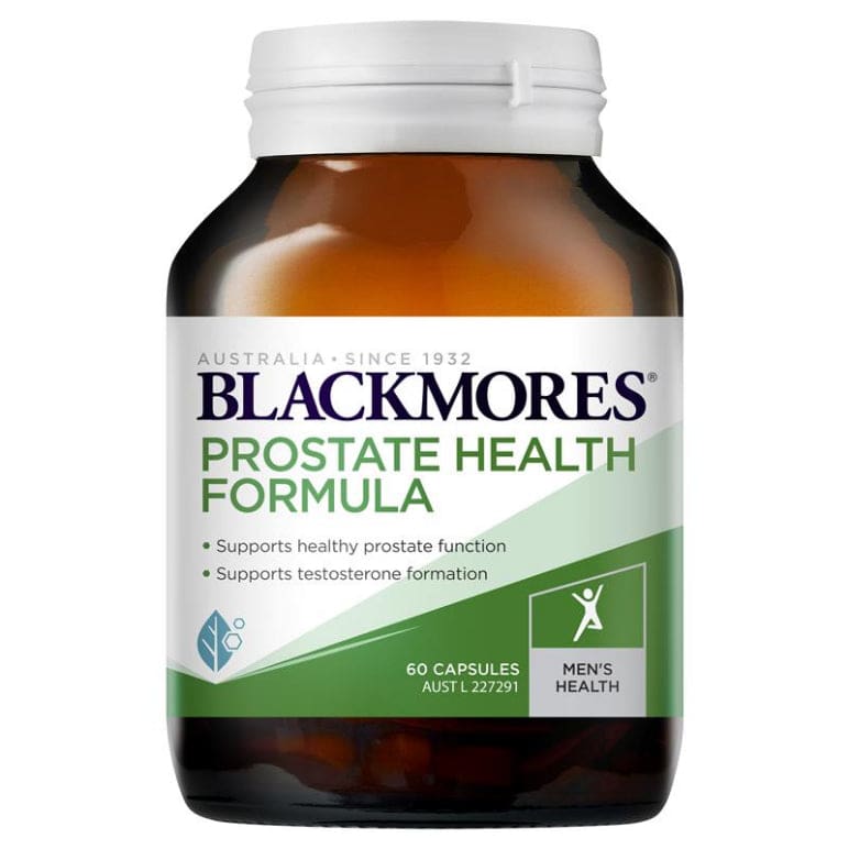 Blackmores Prostate Health Formula 60 Capsules front image on Livehealthy HK imported from Australia