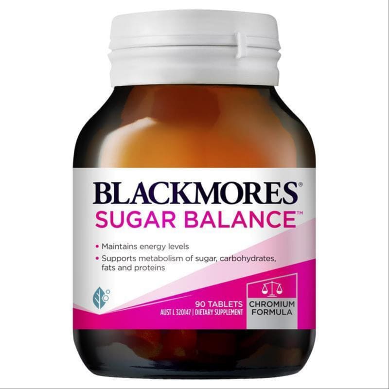 Blackmores Sugar Balance Metabolism Vitamin 90 Tablets front image on Livehealthy HK imported from Australia