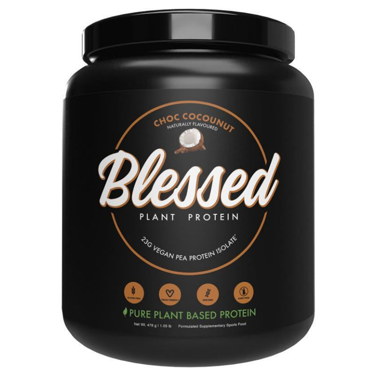 Blessed Protein Choc Coconut 478g front image on Livehealthy HK imported from Australia