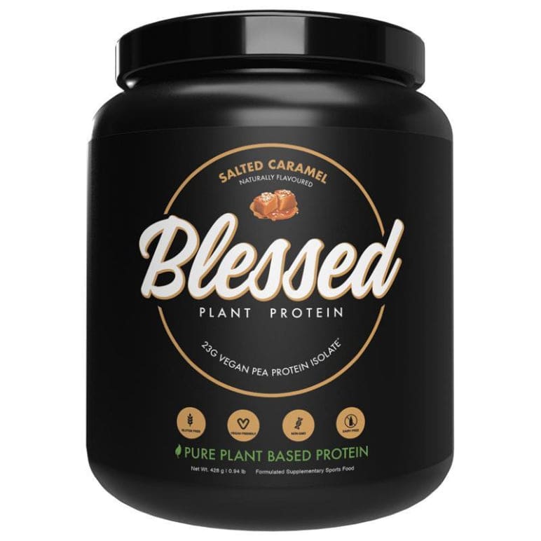 Blessed Protein Salted Caramel 428g front image on Livehealthy HK imported from Australia