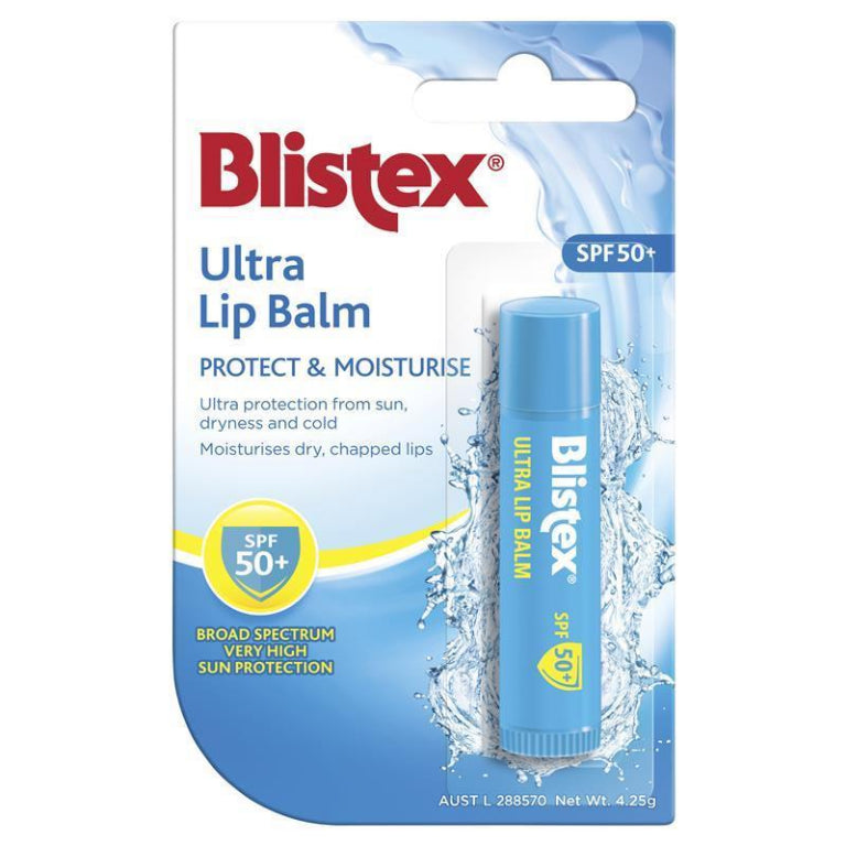Blistex Ultra Lip Balm SPF 50+ 4.25gm Stick front image on Livehealthy HK imported from Australia