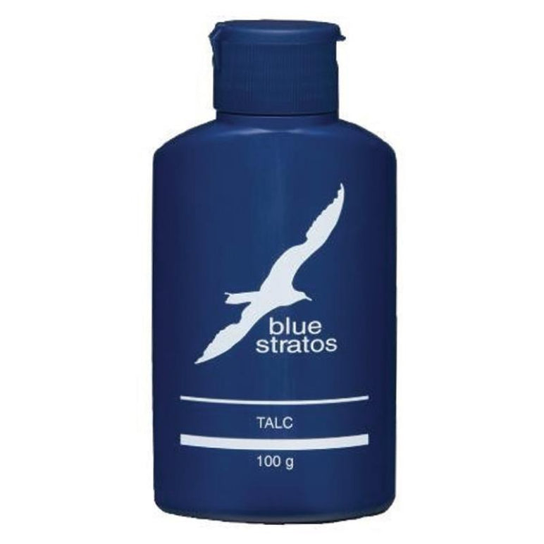 Blue Stratos Talc 100g front image on Livehealthy HK imported from Australia