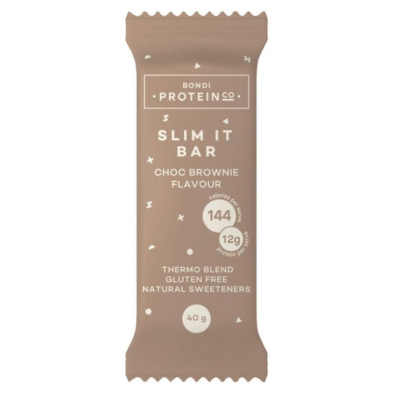 Bondi Protein Co Slim It Bar Choc Brownie Flavour front image on Livehealthy HK imported from Australia