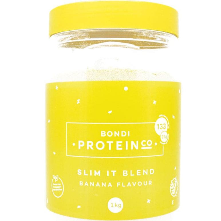 Bondi Protein Co Slim It Blend Banana 1kg front image on Livehealthy HK imported from Australia