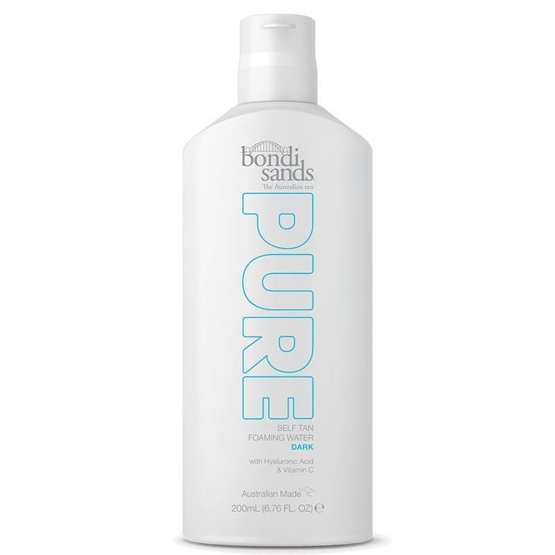 Bondi Sands Pure Self Tan Foaming Water Dark 200ml front image on Livehealthy HK imported from Australia