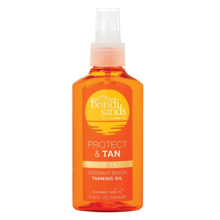 Bondi Sands SPF 15 Protect & Tan Tanning Oil 150ml front image on Livehealthy HK imported from Australia