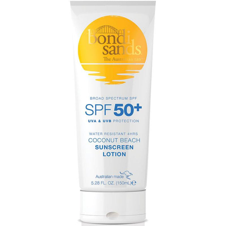 Bondi Sands SPF 50+ Coconut Beach Sunscreen Lotion 150ml front image on Livehealthy HK imported from Australia